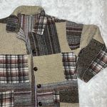 Vintage Quilted Patchwork Earth Toned / Neutral Button Up Jacket/Cardigan Medium Photo 1