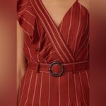 Three Floor  Rent the Runway Stripe one shoulder Margaux jumpsuit Sz 6 $360 Photo 1