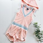 Champion NEW  Terry Cloth Hoodie Romper XS Photo 4