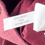 Madewell  Hayfield Double Breasted Blazer Jacket Small Maroon Cotton Jacket Boxy Photo 6