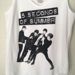 5 Seconds of Summer White Tank Top Photo 3