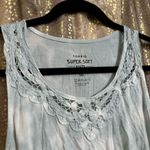 Torrid  Tie Dye Super Soft V-Neck Crochet Inset Sharkbite Hem Tank 00 Medium Photo 2