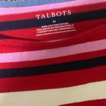 Talbots Women's Striped Long Sleeve Tee - Pink, Red, and Blue Photo 1