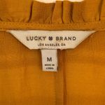 Lucky Brand Loose Fit Ruffle Edge Top Blouse M Long Sleeve Photo 1