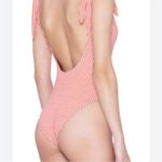 Eberjay Eberjey Betty Noelle Tie Shoulders Swimsuit sz S Gingham  $169 Photo 1