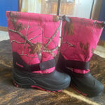 Kamik  Pink and Black Camouflage Boots Photo 0