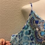 Avenue 🆕 Cami Hvar Blues & White Print With Rhinestone 20🆕 Photo 5