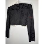 1990s Scott McClintock Black Jacquard Sheath Dress w/ Embroidered Bolero S Photo 12