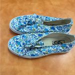 Vans  Women's Blue Floral Slip-On Sneakers Photo 4