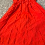 Maeve Anthropologie Odilia Red/Orange Short Sleeve Dress Photo 4
