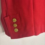 CAbi Blazer Womens 10 Beau Bow Gold Button Love Carol Career Classic Red Photo 2