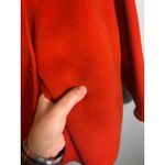 Talbots  Womens Orange Wool Blend Button Front Jacket Size 18 Collared Classic Photo 5