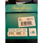 Brand New Lauren Lorraine Women's Size 7 Green Rainbow Sandals Slides Beach Photo 5