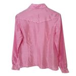 Equipment Pink Gingham Silk Button Down Shirt Medium Long Sleeve Blouse Photo 5