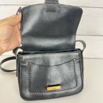Fossil Tremont Leather Small Flap Crossbody Bag Handbag Black Western Boho Rodeo Photo 8