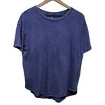 Aerie Lot of 2 Women Boyfriend Tee Top XS Blue/Pink Distressed Oversized Boho Photo 0