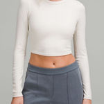 Lululemon  Hold Tight Cropped Long Sleeve in bone Photo 0