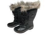 Sorel New Womens Tofino II Faux Fur Waterproof Black Snow Boots Size 6.5 Photo 5