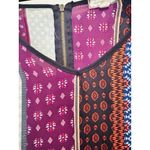 Eyeshadow Women’s Size 3X Mix Print Embroidered Popover Blouse Boho Lagen Look Work Travel Photo 8