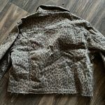 Pistola  Naya Leopard Print Cropped Denim Jacket Photo 3