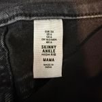 H&M Mama Size 6 Skinny Ankle Maternity Jeans Black High Rib Panel Size 6 Casual Photo 4