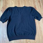 Nanette Lepore Nanette Lenore vneck short sleeve chic pearl sweater Size M Retail $ 79 Photo 7