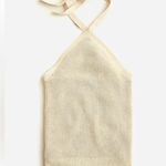 J.Crew Halter Sweater Tank Top Cashmere Blend Ribbed Beige 2X (Size 20) NWT Photo 1