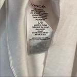 Vince Draped Sleeveless Linen Blend Midi Dress Large Optic White New Photo 13