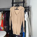 New SER.O.YA Katana Sweater Mini Dress in Tan Size L Photo 6