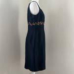 Ann Taylor Black Silk Sleeveless Covktail Dress sz 6 Photo 2