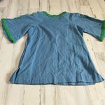 Frances Valentine Peacock Tunic Dress Size 4 Blue Photo 7