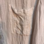 J.Crew  womens gauzy textured button up shirt white L Photo 2