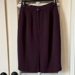 Jacqueline Ferrar  Vintage Dark Purple Midi Skirt Size 4 Photo 1