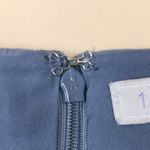 1. State  Women’s Faux Suede V-Neck Pockets Stony Blue Tank Mini Dress Photo 6