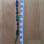 Vintage Perfectly Pastel Purple Natural Stone Beaded Necklace Toggle Clasp 27” Photo 7