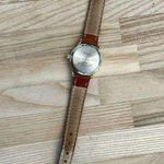 Timex Indiglo Ladies Watch Genuine Leather Strap White Dial Gold Case Photo 7