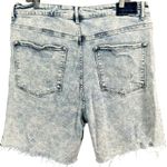 Risen  Jeans Shorts Womens Size 3XL Light Blue Denim Distressed Raw Hem High Rise Photo 3