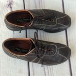 Paul Green  Munchen Brown Leather Driving Shoes Women’s Sz 7 Lace Up Sneakers Photo 1