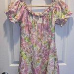 ASTR tie dye pastel off shoulder mini dress Photo 2