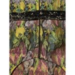 Carmen Marc Valvo  Collection Floral Jacquard‎ Dress Black Sequin Waist Size 10 Photo 6