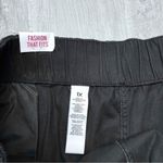 Celebrity Pink Black Elastic Waist Utility Jeans 1X Photo 4