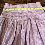 REWASH  Pink Gauze Cotton Wide Stretch Elastic Waist Mini Skirt Size Medium Photo 5