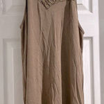 Zenana Outfitters Women's Brown Lace Flowy Tank Size 1X Photo 0
