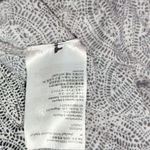 H&M Women's Henley Patterned V Neck Pullover Long Sleeve Top Black White Size XL Photo 11