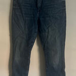 MOTHER Denim The Looker Ankle Step Fray Jeans Blue Size 28 Photo 0