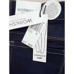 Workshop Republic Clothing WORKSHOP Republic Jeans Sz 12 Dark Blue Skinny Ankle Stretch Contrast Stitching Photo 5