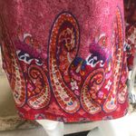 White Mark Red Long Sleeve Paisley Polyester Blend Soft Sweater Dress Size Med Photo 5