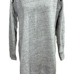 Abercrombie & Fitch Women’s Embroidered Floral Sweatshirt Tunic Dress Boho Sz L Photo 0