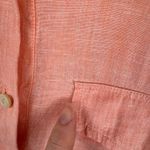 J.Crew Womens Baird McNutt Irish Linen Popover Shirt Sz 6 Coral Boxy Coastal Photo 1