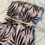 Massimo Bamboo Print Black and White Strapless Maxi Dress. Small/ Petite. Size undefined Photo 8